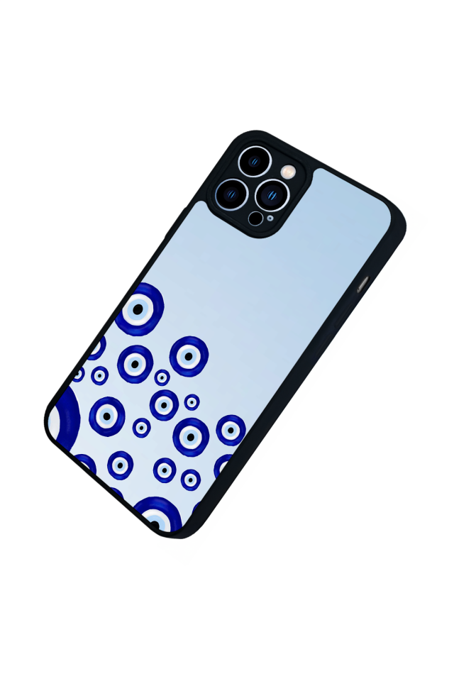 iPhone 13 Pro Max Uyumlu Nazar Tasarımlı Glossy Premium Kılıf