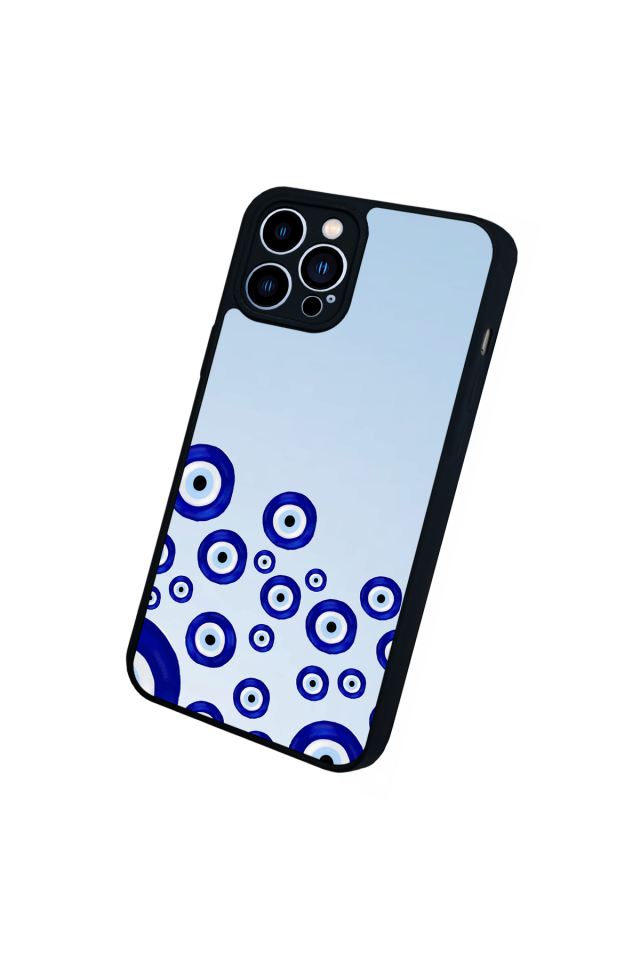 iPhone 13 Pro Max Uyumlu Nazar Tasarımlı Glossy Premium Kılıf