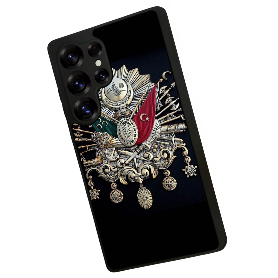 Samsung Galaxy S25 Ultra Uyumlu Osmanli Tugrasi Tasarımlı Glossy Premium Kılıf