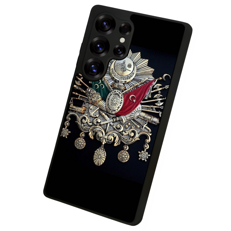 Samsung Galaxy S25 Ultra Uyumlu Osmanli Tugrasi Tasarımlı Glossy Premium Kılıf