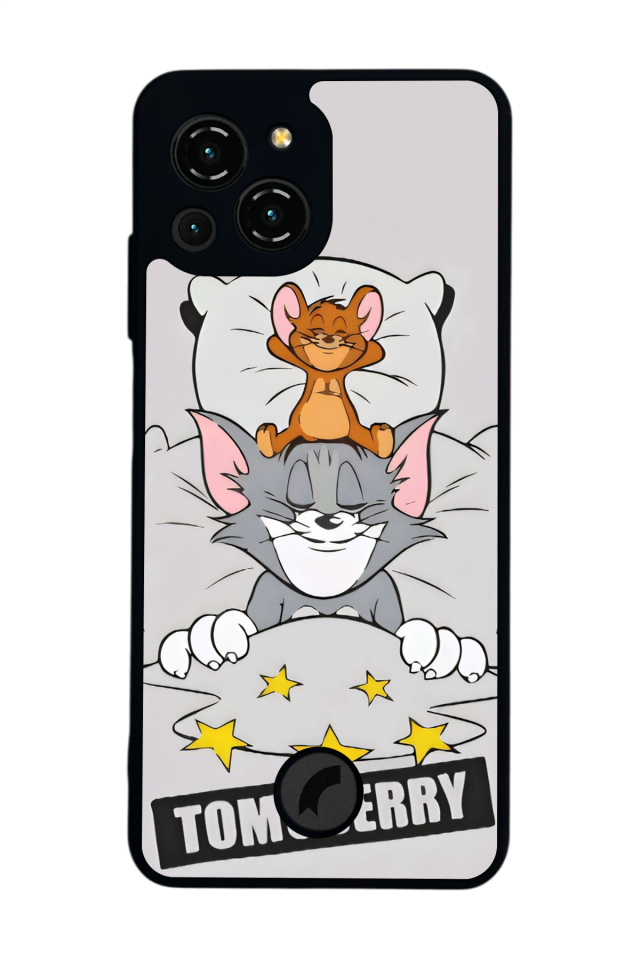 Reeder S23 Pro Max Uyumlu Tom And Jerry Tasarımlı Glossy Premium Kılıf