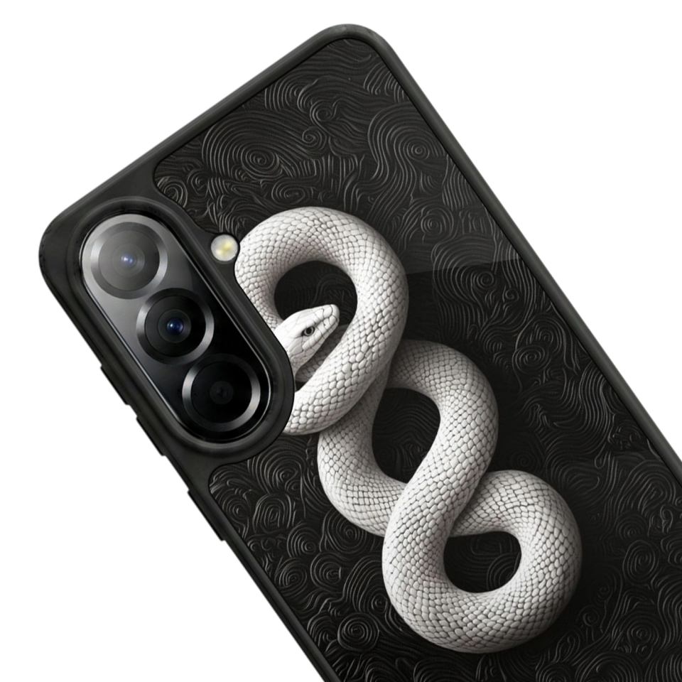 Samsung Galaxy A57 Uyumlu Yılan Tasarımlı Glossy Premium Kılıf