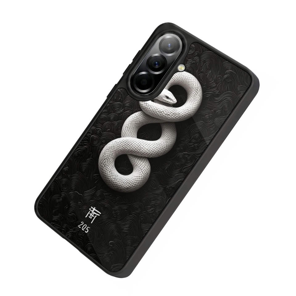 Samsung Galaxy A57 Uyumlu Yılan Tasarımlı Glossy Premium Kılıf