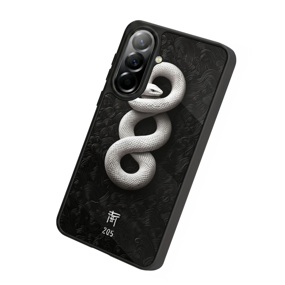 Samsung Galaxy A57 Uyumlu Yılan Tasarımlı Glossy Premium Kılıf