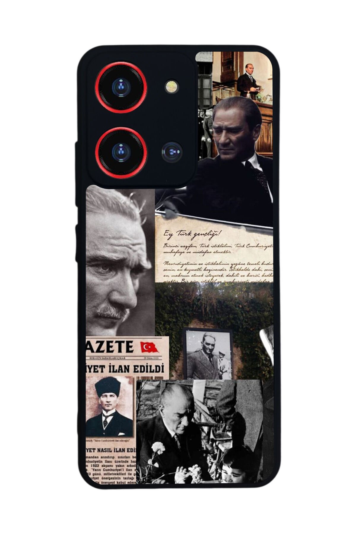 Reeder S19 Max Pro S 108MP Uyumlu Mustafa Kemal Ataturk Tasarımlı Glossy Premium Kılıf