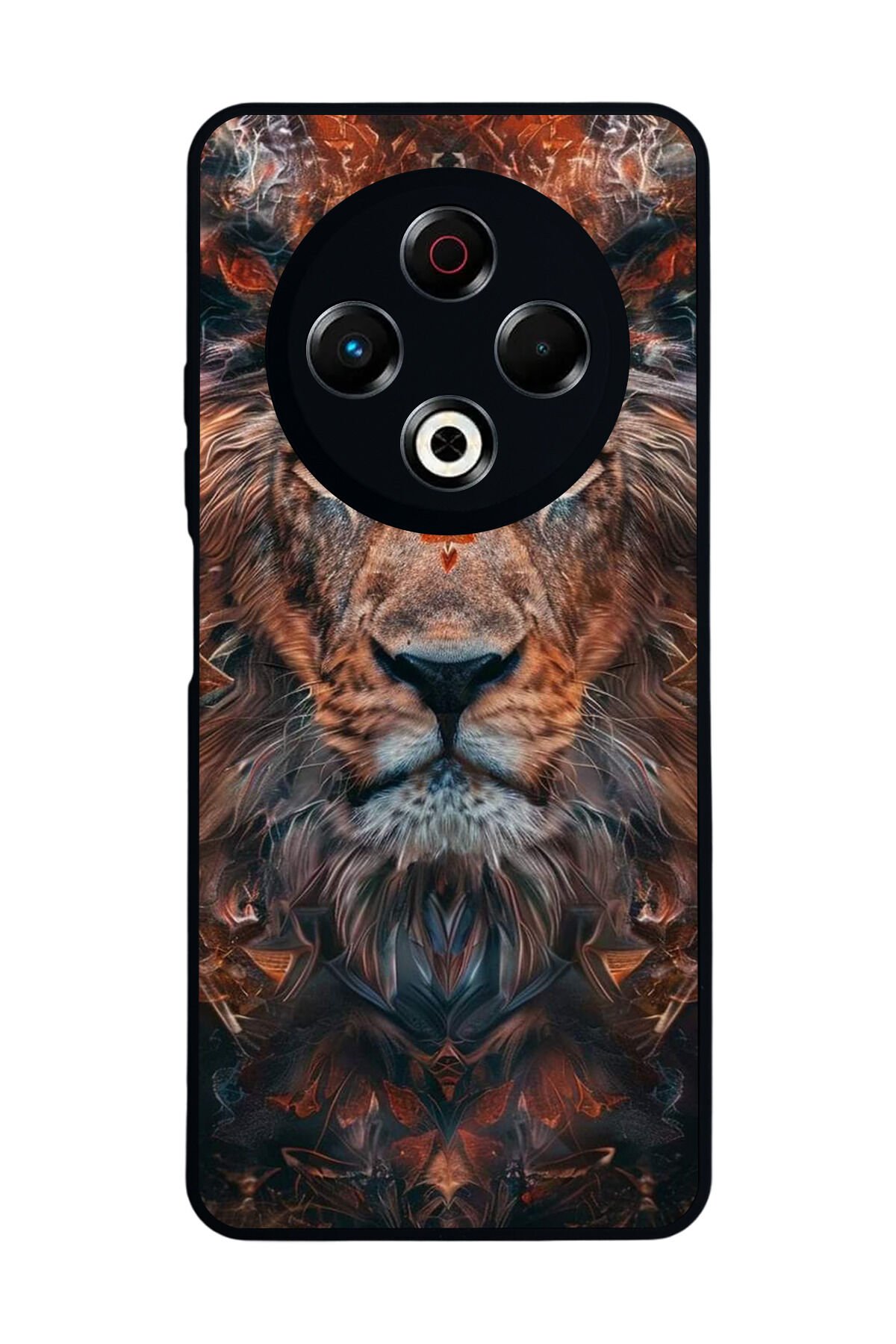 Tecno Spark 30 Uyumlu Aslan Tasarımlı Glossy Premium Kılıf