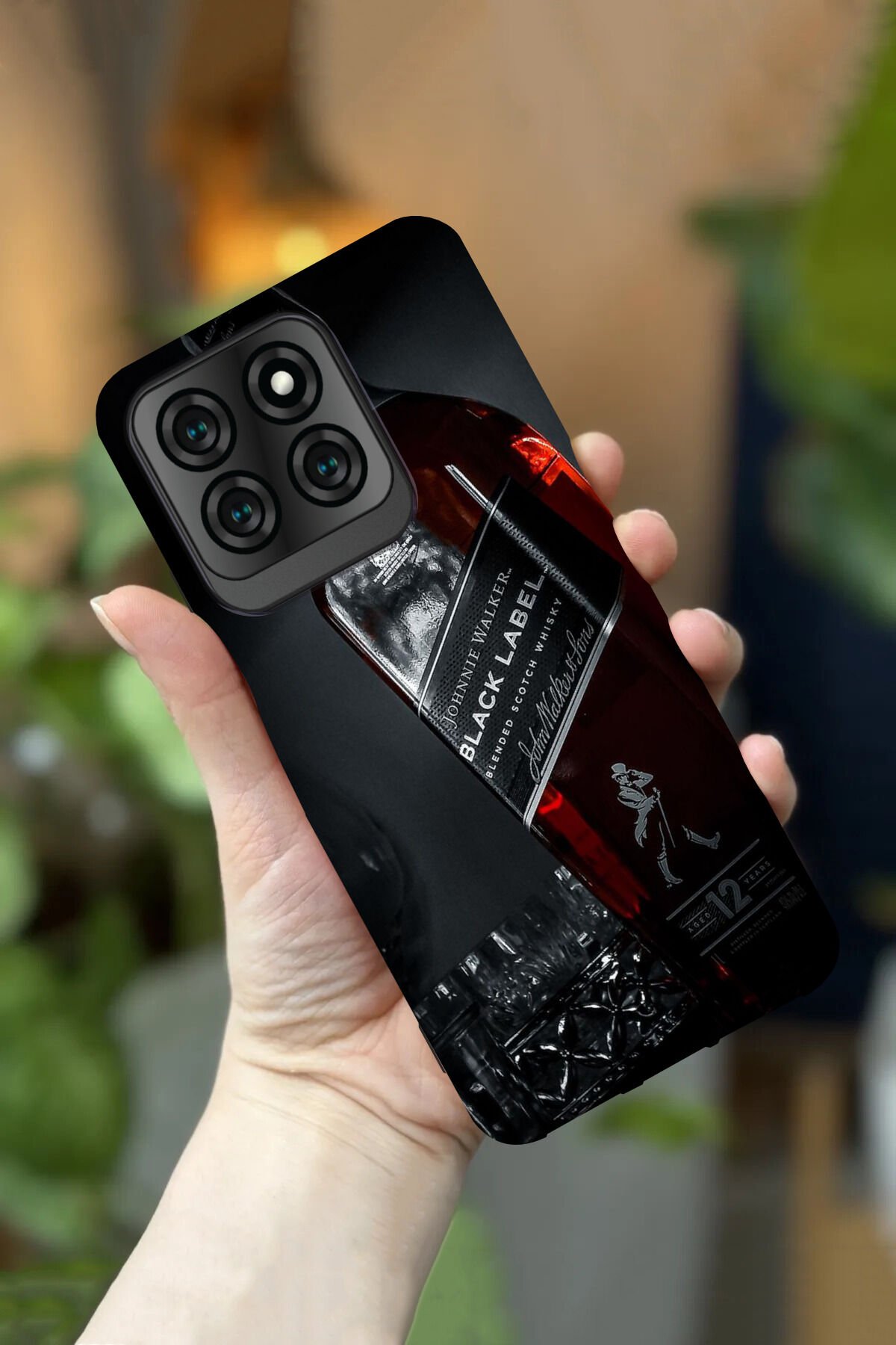 Reeder S71 Uyumlu Kamera Korumalı Alkol Şişesi Desenli HD Baskılı Silikon Kılıf