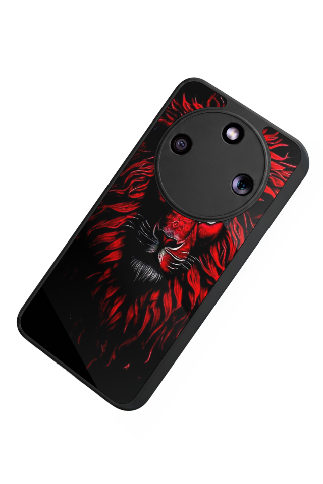 Honor Magic 8 Lite Uyumlu Aslan Tasarımlı Glossy Premium Kılıf