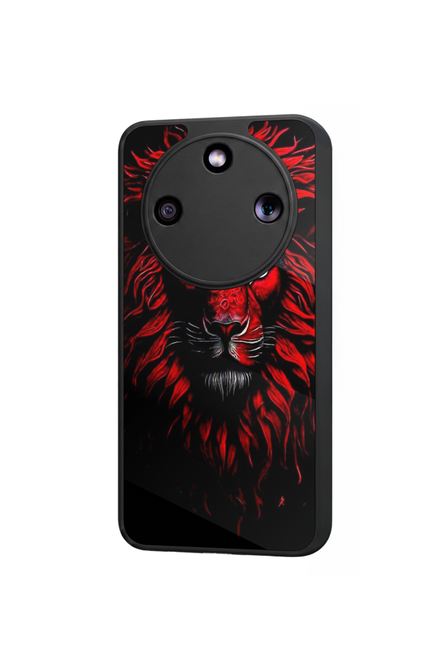 Honor Magic 8 Lite Uyumlu Aslan Tasarımlı Glossy Premium Kılıf