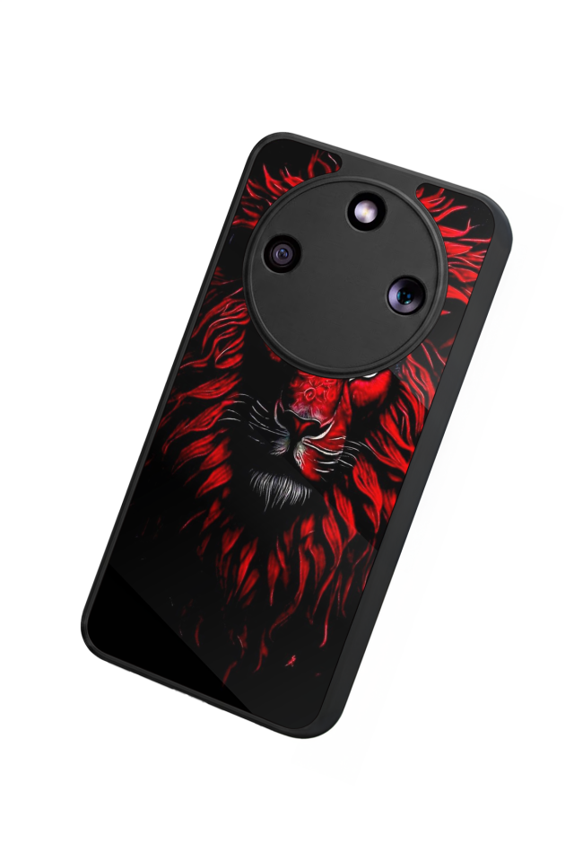 Honor Magic 8 Lite Uyumlu Aslan Tasarımlı Glossy Premium Kılıf