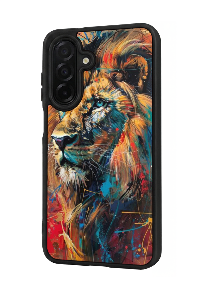 Samsung Galaxy A36 Uyumlu Aslan Tasarımlı Glossy Premium Kılıf