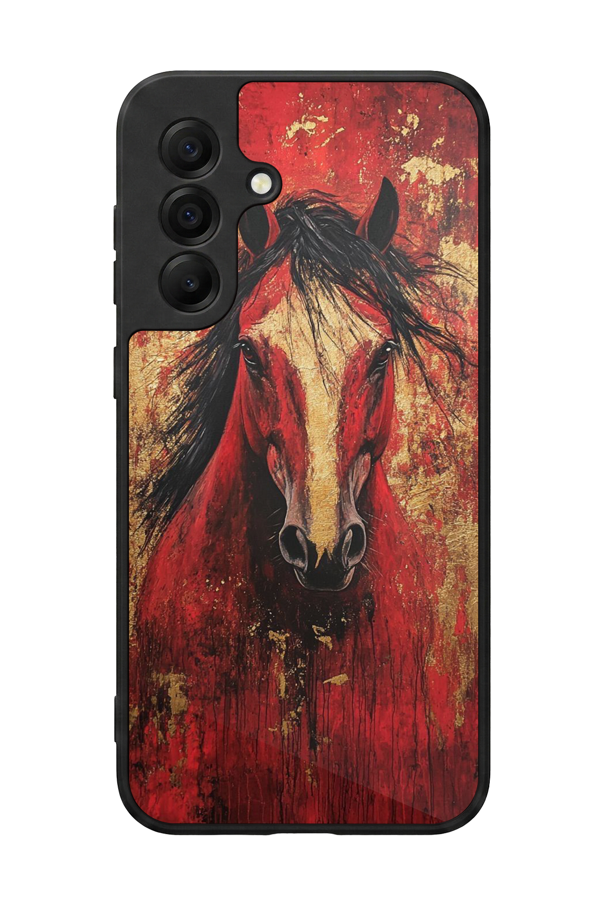 Samsung Galaxy A17 Uyumlu At Horse Tasarımlı Glossy Premium Kılıf