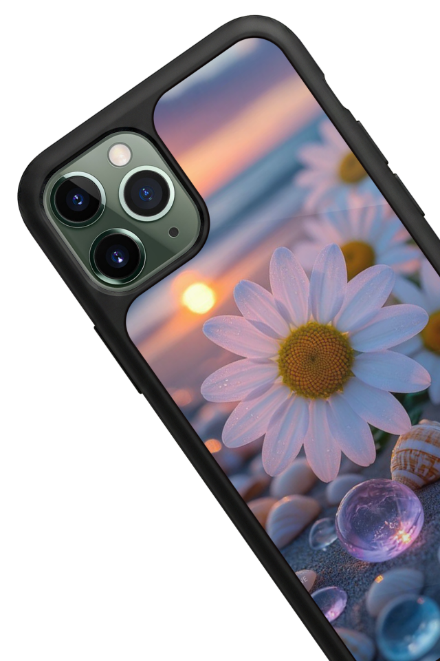 iPhone 11 Pro Uyumlu Cicek Tasarımlı Glossy Premium Kılıf