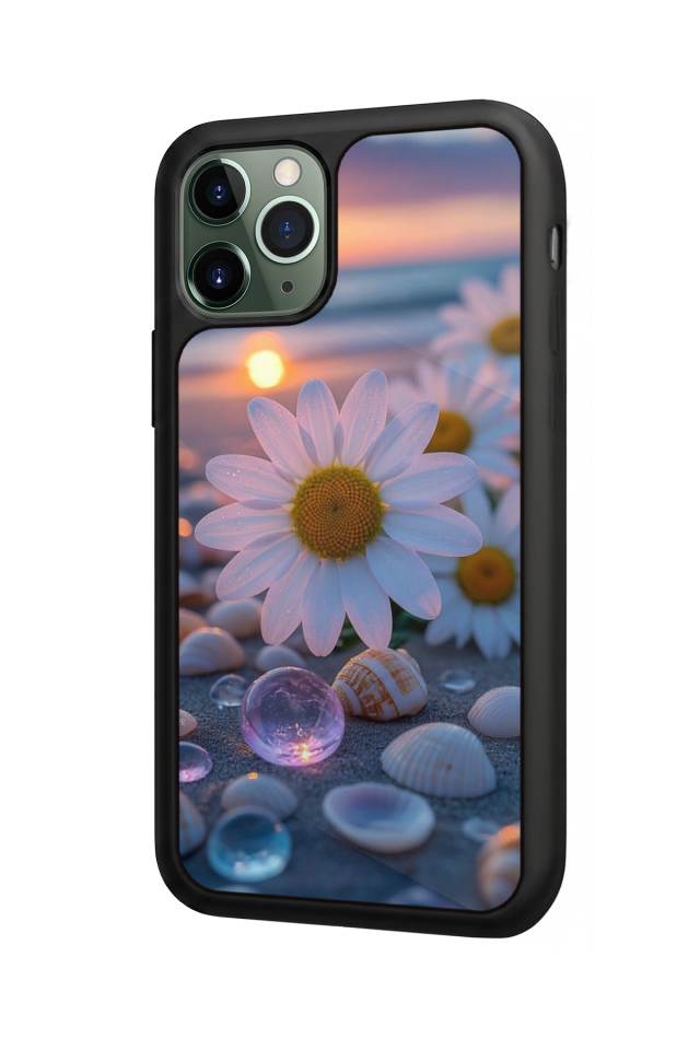 iPhone 11 Pro Uyumlu Cicek Tasarımlı Glossy Premium Kılıf