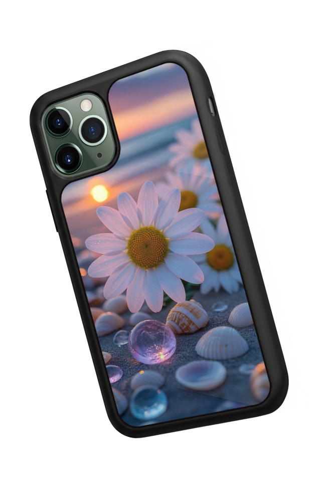 iPhone 11 Pro Uyumlu Cicek Tasarımlı Glossy Premium Kılıf