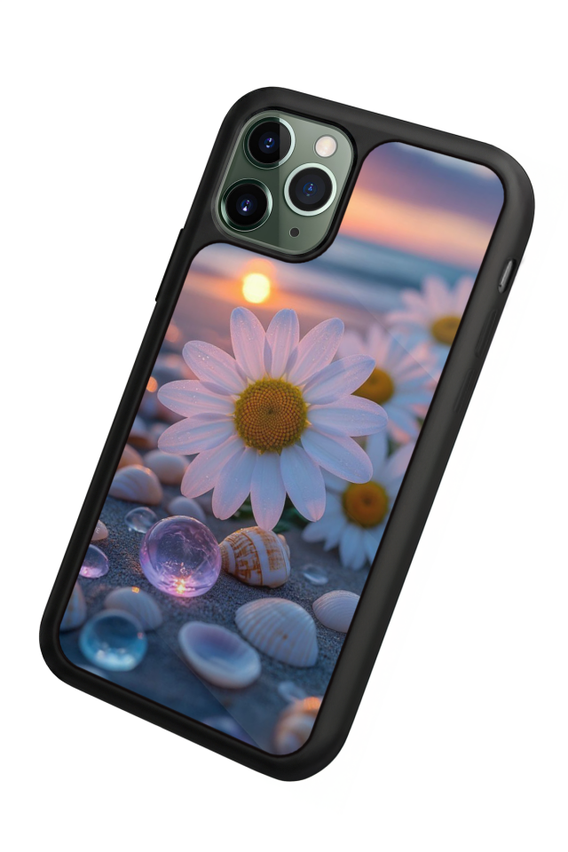 iPhone 11 Pro Uyumlu Cicek Tasarımlı Glossy Premium Kılıf
