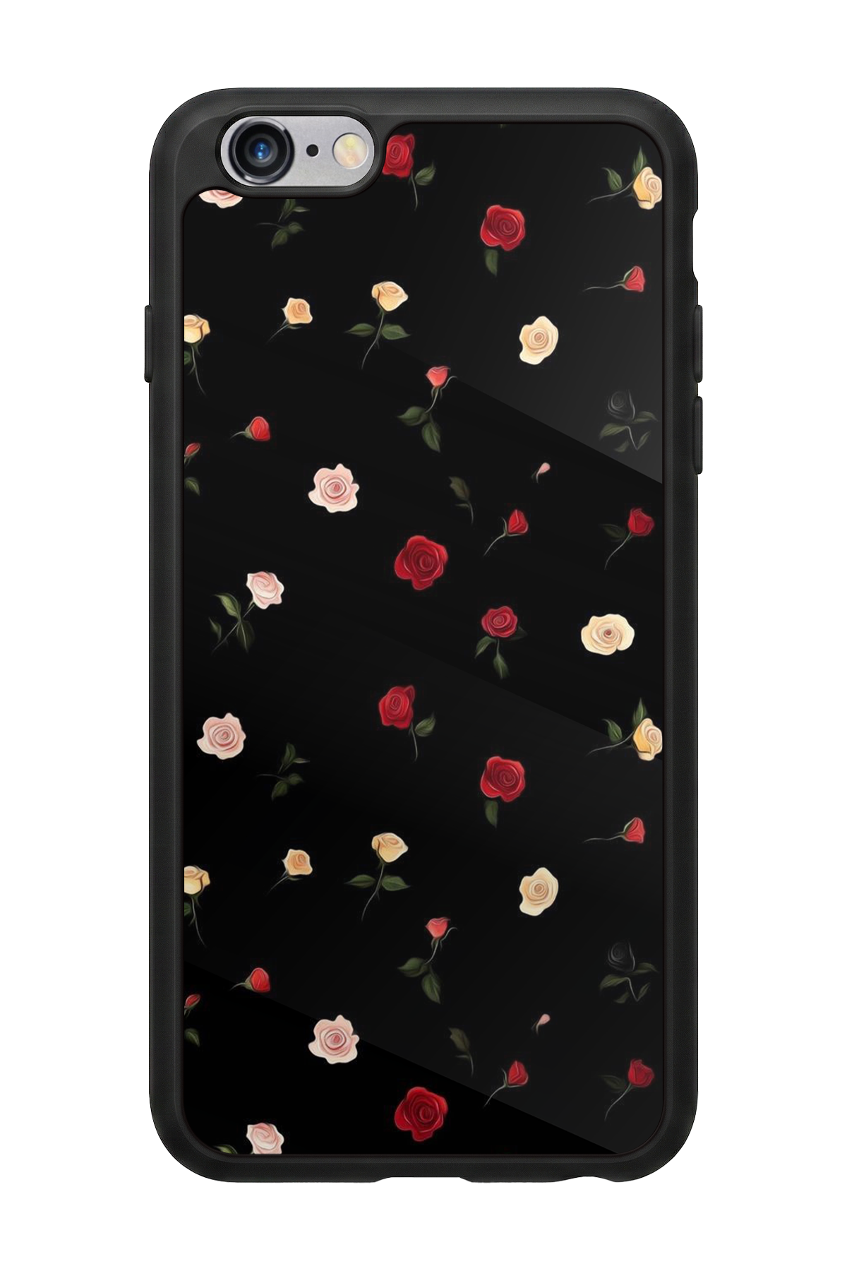 iPhone 6s Plus Uyumlu Floral Tasarımlı Glossy Premium Kılıf