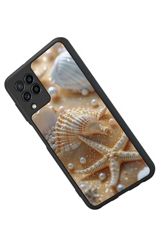 Samsung Galaxy M32 Uyumlu  İnci Tasarımlı Glossy Premium Kılıf