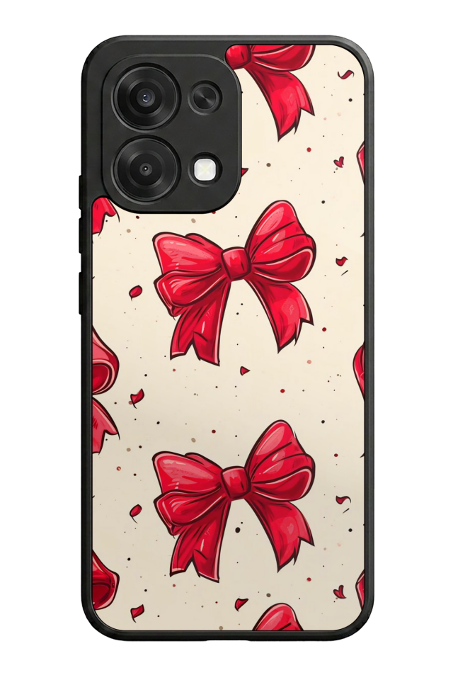 Oppo A6 Pro Uyumlu Kurdele Tasarımlı Glossy Premium Kılıf