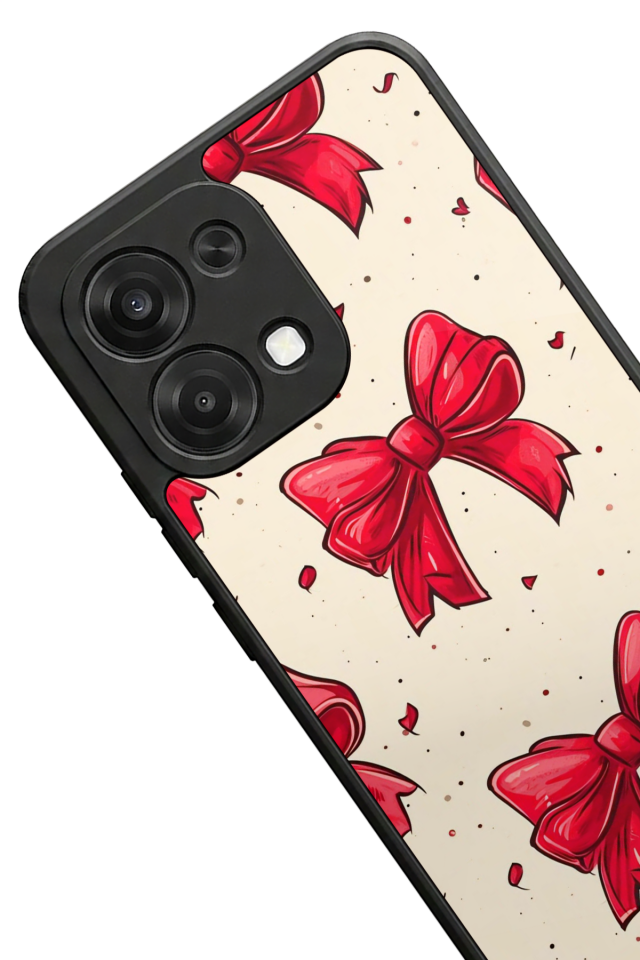 Oppo A6 Pro Uyumlu Kurdele Tasarımlı Glossy Premium Kılıf
