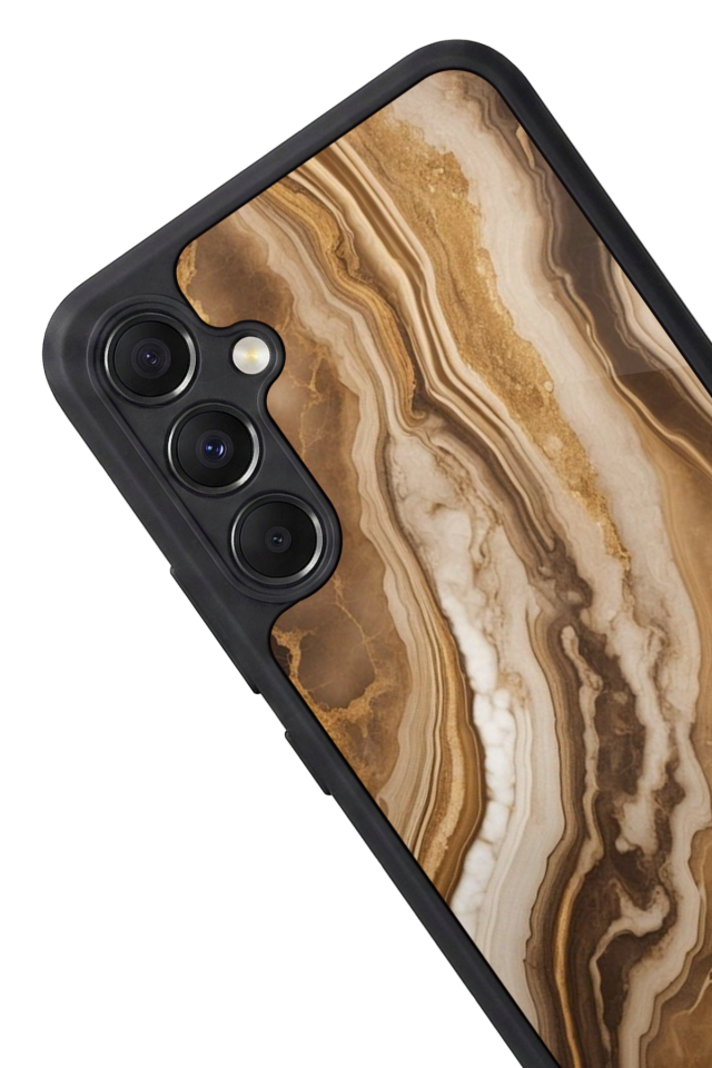 Samsung Galaxy A34 Uyumlu Mermer Marble Tasarımlı Glossy Premium Kılıf
