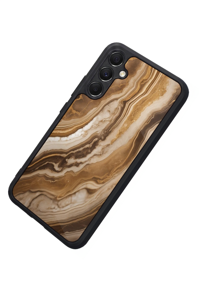 Samsung Galaxy A34 Uyumlu Mermer Marble Tasarımlı Glossy Premium Kılıf