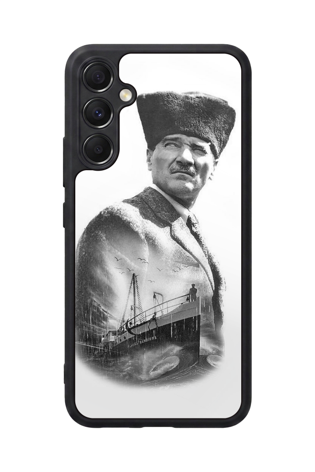 Samsung Galaxy M34 Uyumlu Mustafa Kemal Ataturk Tasarımlı Glossy Premium Kılıf