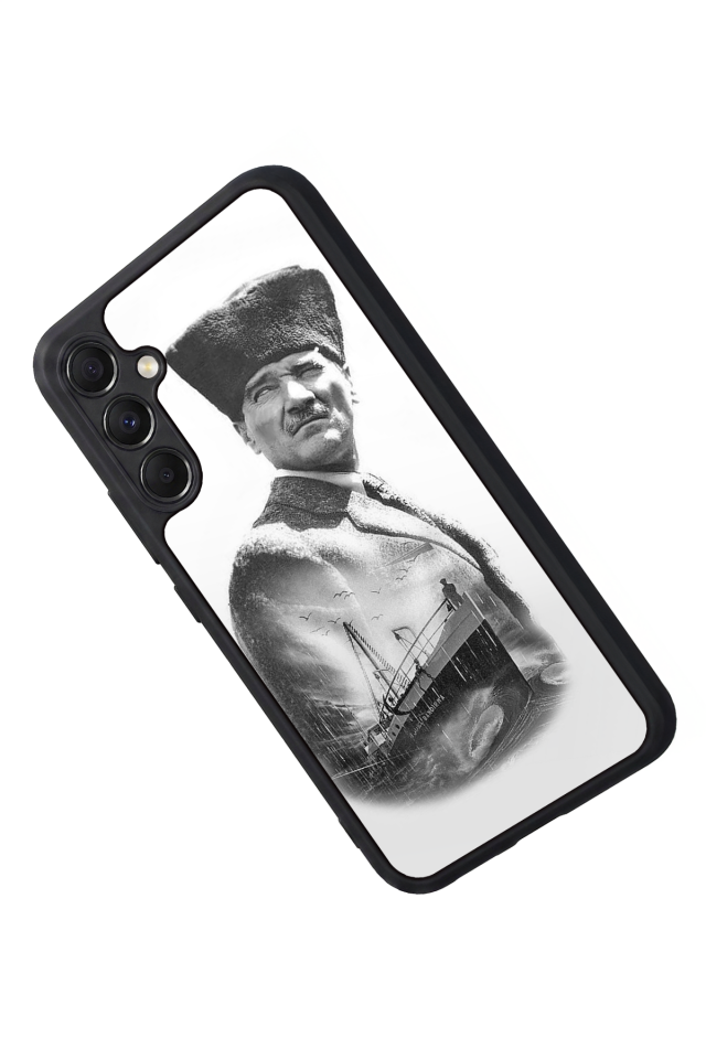 Samsung Galaxy M34 Uyumlu Mustafa Kemal Ataturk Tasarımlı Glossy Premium Kılıf