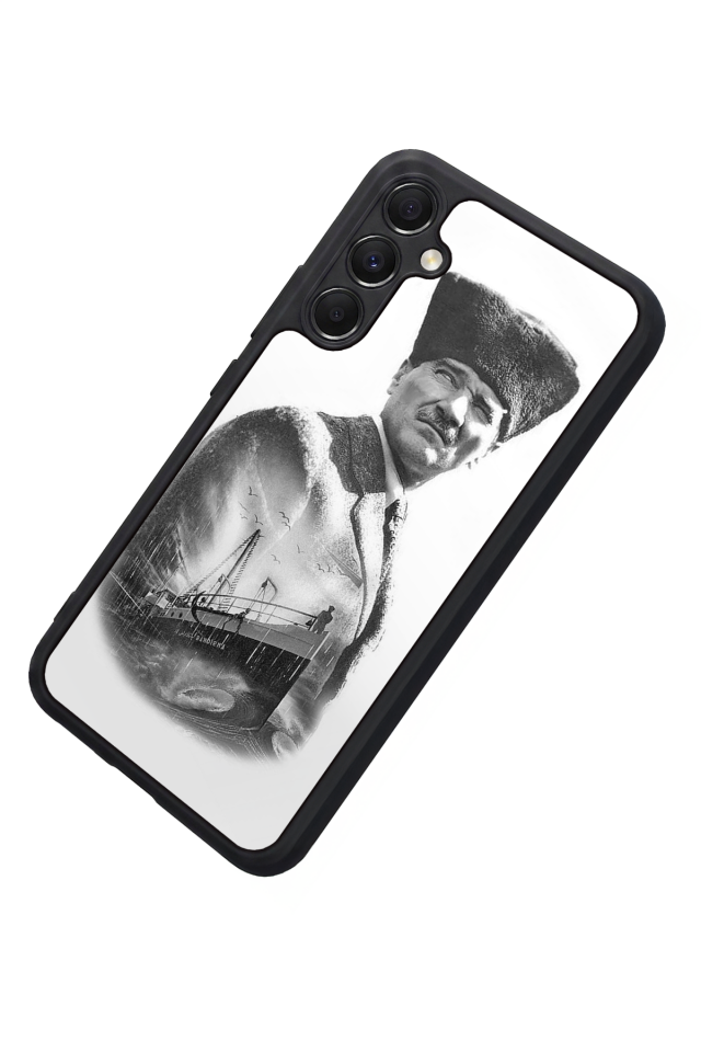 Samsung Galaxy M34 Uyumlu Mustafa Kemal Ataturk Tasarımlı Glossy Premium Kılıf