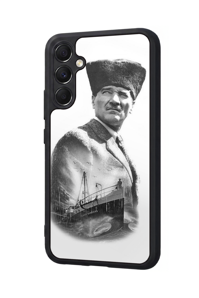 Samsung Galaxy M34 Uyumlu Mustafa Kemal Ataturk Tasarımlı Glossy Premium Kılıf