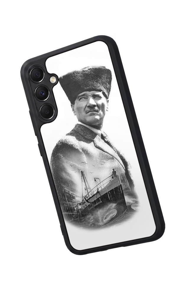 Samsung Galaxy M34 Uyumlu Mustafa Kemal Ataturk Tasarımlı Glossy Premium Kılıf