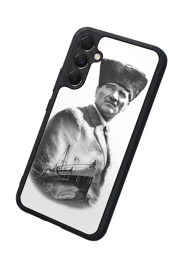 Samsung Galaxy M34 Uyumlu Mustafa Kemal Ataturk Tasarımlı Glossy Premium Kılıf