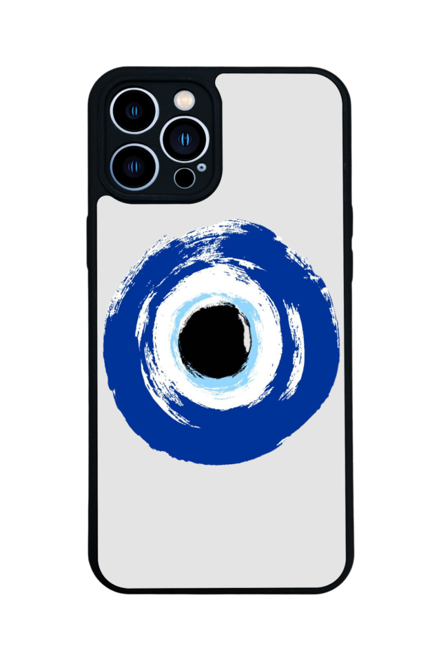 iPhone 13 Pro Max Uyumlu Nazar Tasarımlı Glossy Premium Kılıf