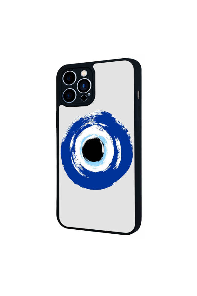 iPhone 13 Pro Max Uyumlu Nazar Tasarımlı Glossy Premium Kılıf