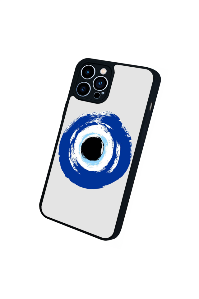 iPhone 13 Pro Max Uyumlu Nazar Tasarımlı Glossy Premium Kılıf