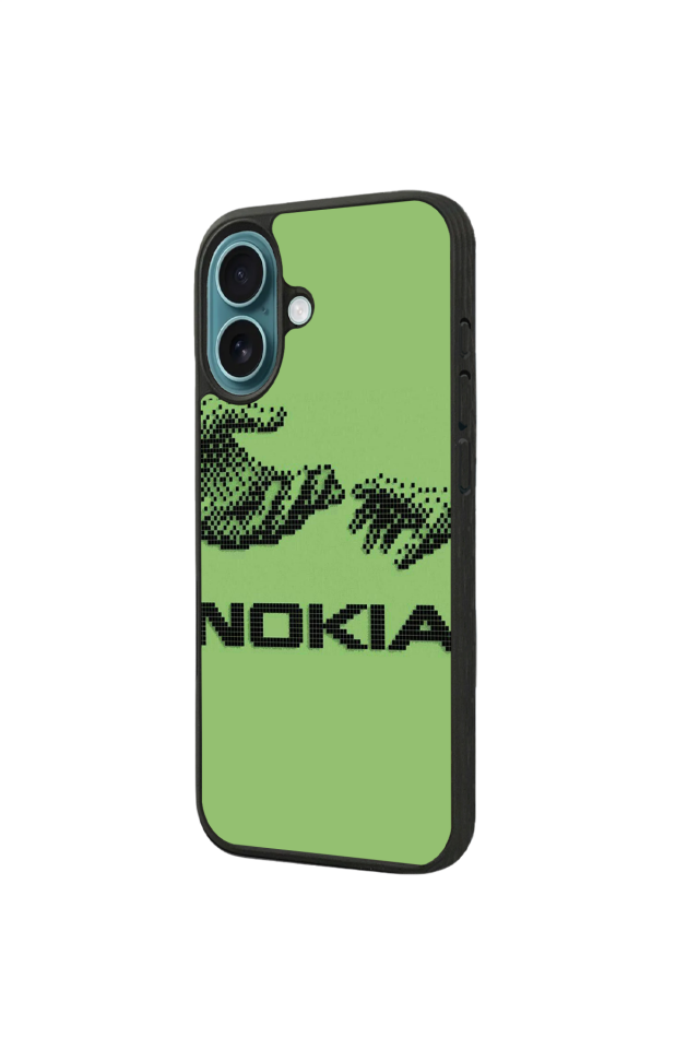 iPhone 16 Uyumlu Nokia Tasarımlı Glossy Premium Kılıf