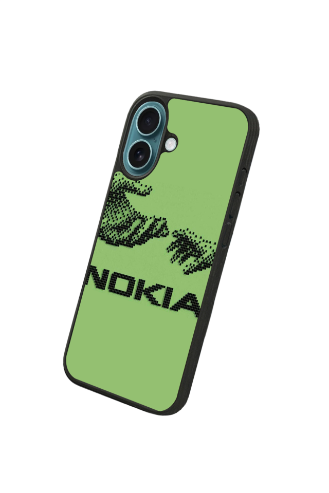 iPhone 16 Uyumlu Nokia Tasarımlı Glossy Premium Kılıf