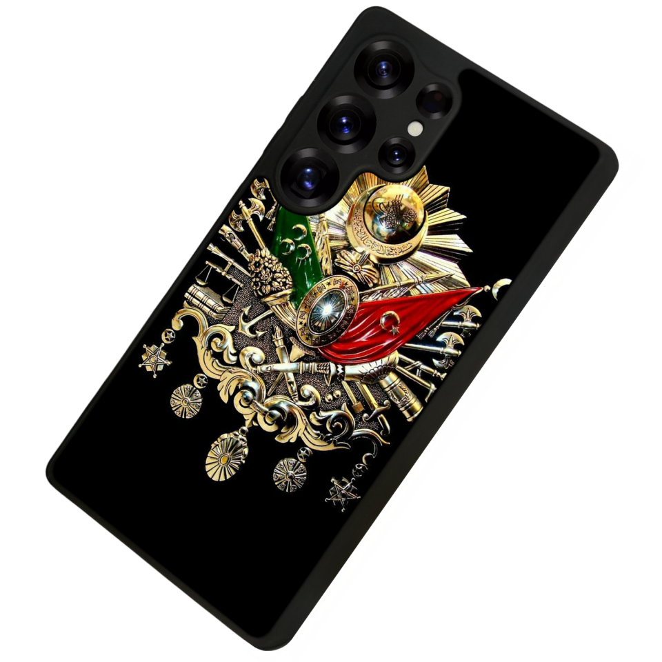 Samsung Galaxy S25 Ultra Uyumlu Osmanli Tugrasi Tasarımlı Glossy Premium Kılıf