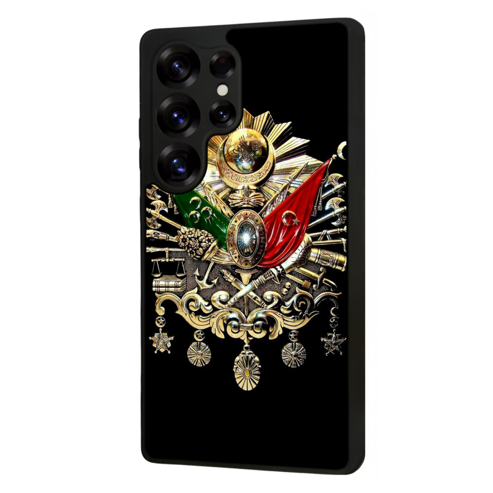 Samsung Galaxy S25 Ultra Uyumlu Osmanli Tugrasi Tasarımlı Glossy Premium Kılıf