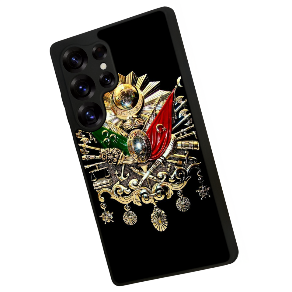 Samsung Galaxy S25 Ultra Uyumlu Osmanli Tugrasi Tasarımlı Glossy Premium Kılıf