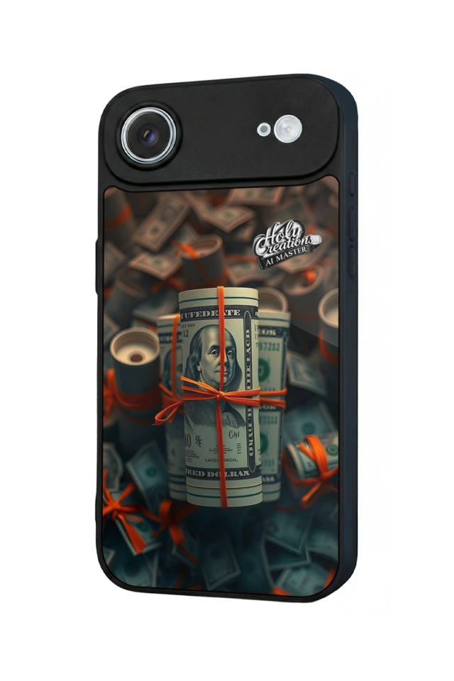 iPhone 17 Air Uyumlu Para Tasarımlı Glossy Premium Kılıf