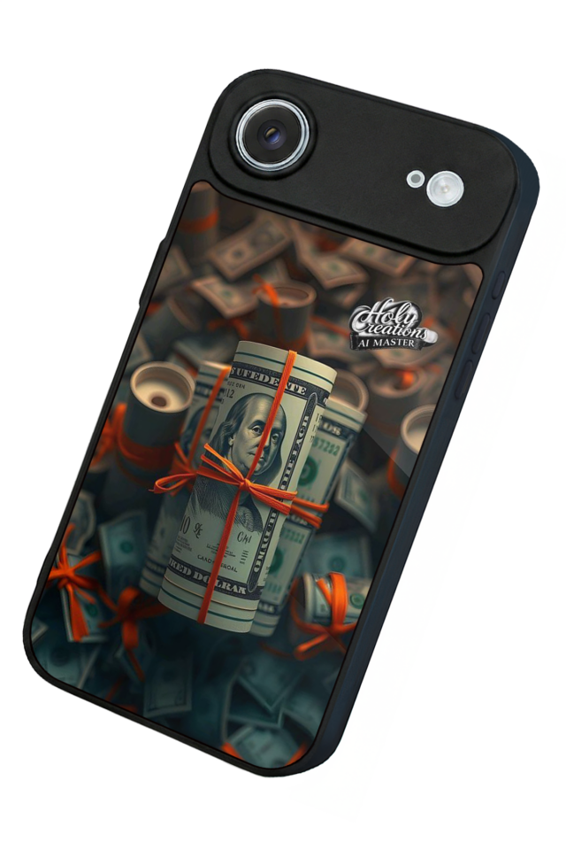 iPhone 17 Air Uyumlu Para Tasarımlı Glossy Premium Kılıf