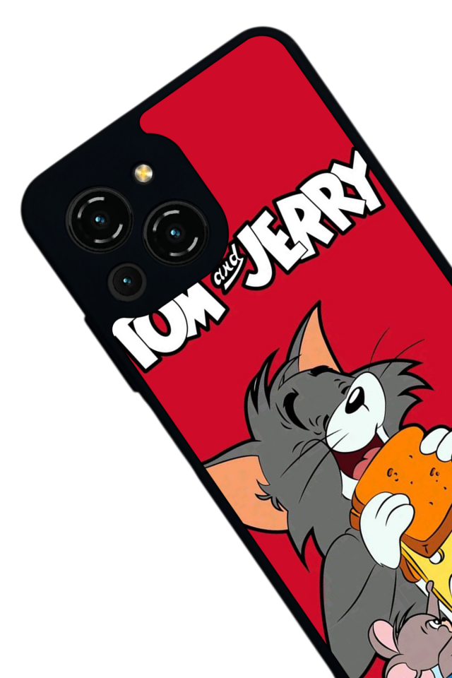 Reeder S23 Pro Max Uyumlu Tom And Jerry Tasarımlı Glossy Premium Kılıf