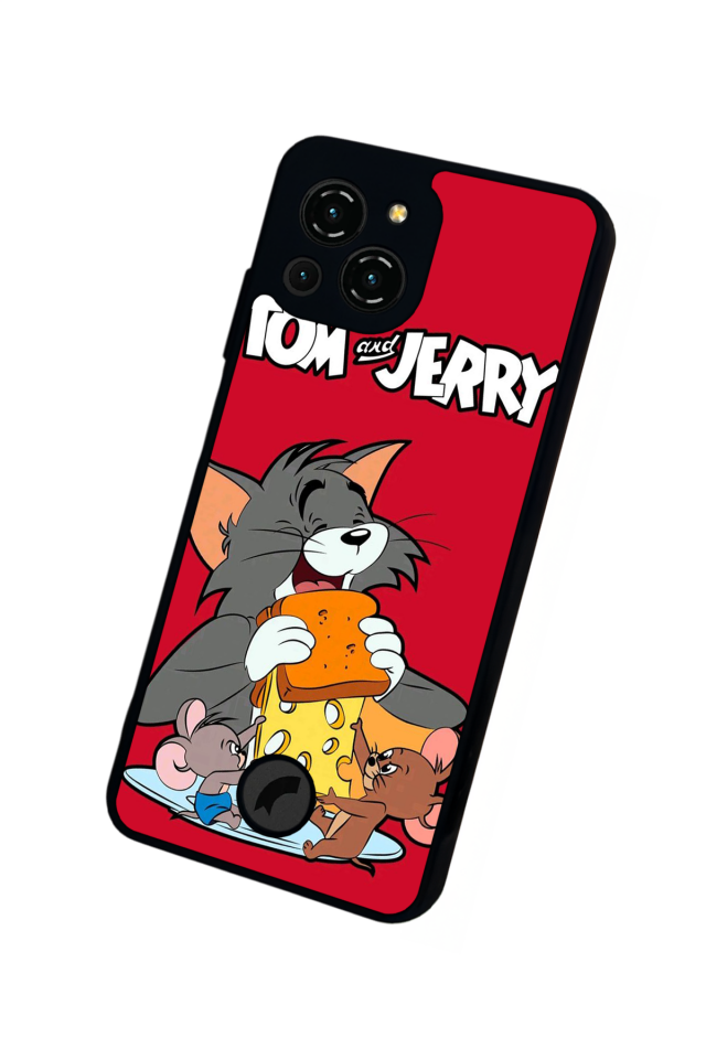 Reeder S23 Pro Max Uyumlu Tom And Jerry Tasarımlı Glossy Premium Kılıf