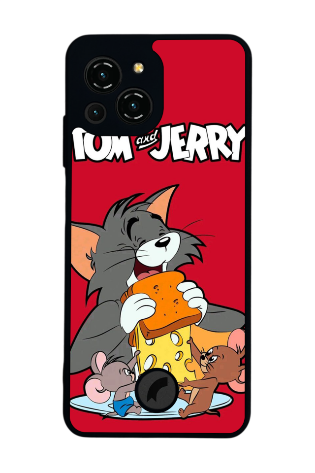 Reeder S23 Pro Max Uyumlu Tom And Jerry Tasarımlı Glossy Premium Kılıf