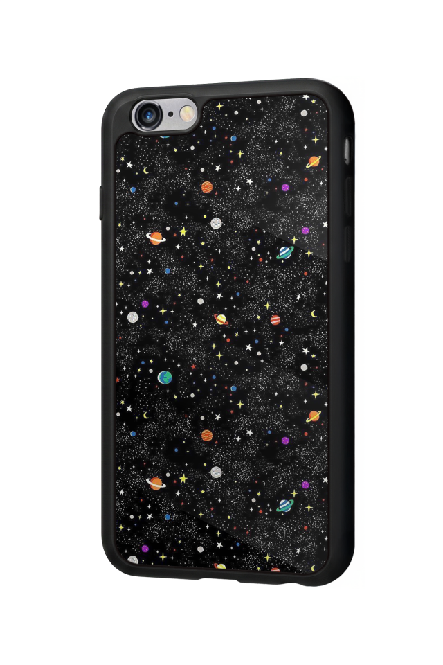 iPhone 6 Plus Uyumlu Uzay Tasarımlı Glossy Premium Kılıf