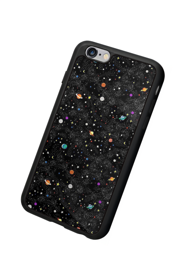 iPhone 6 Plus Uyumlu Uzay Tasarımlı Glossy Premium Kılıf