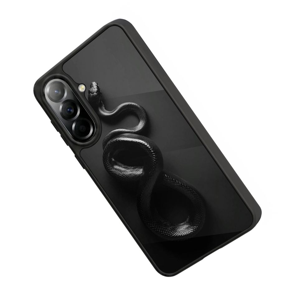 Samsung Galaxy A57 Uyumlu Yılan Tasarımlı Glossy Premium Kılıf