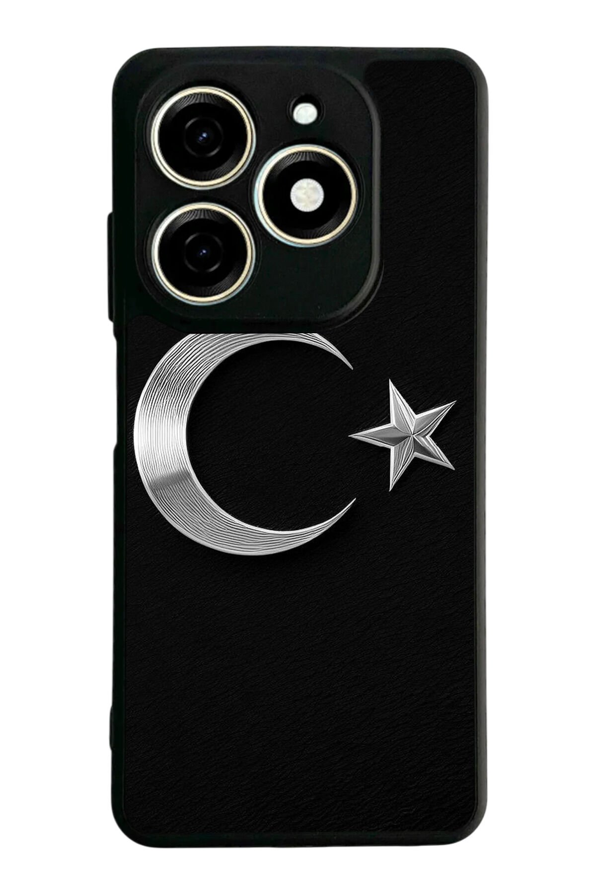 Tecno Spark 20/20C Uyumlu Türk Bayragi Tasarımlı Glossy Premium Kılıf