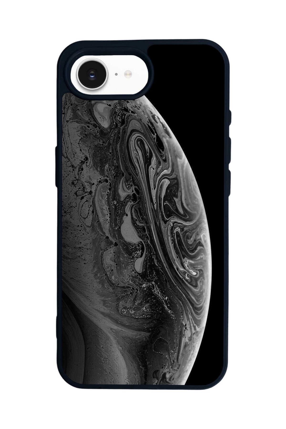iPhone 16E Uyumlu Ay Tasarımlı Glossy Premium Kılıf